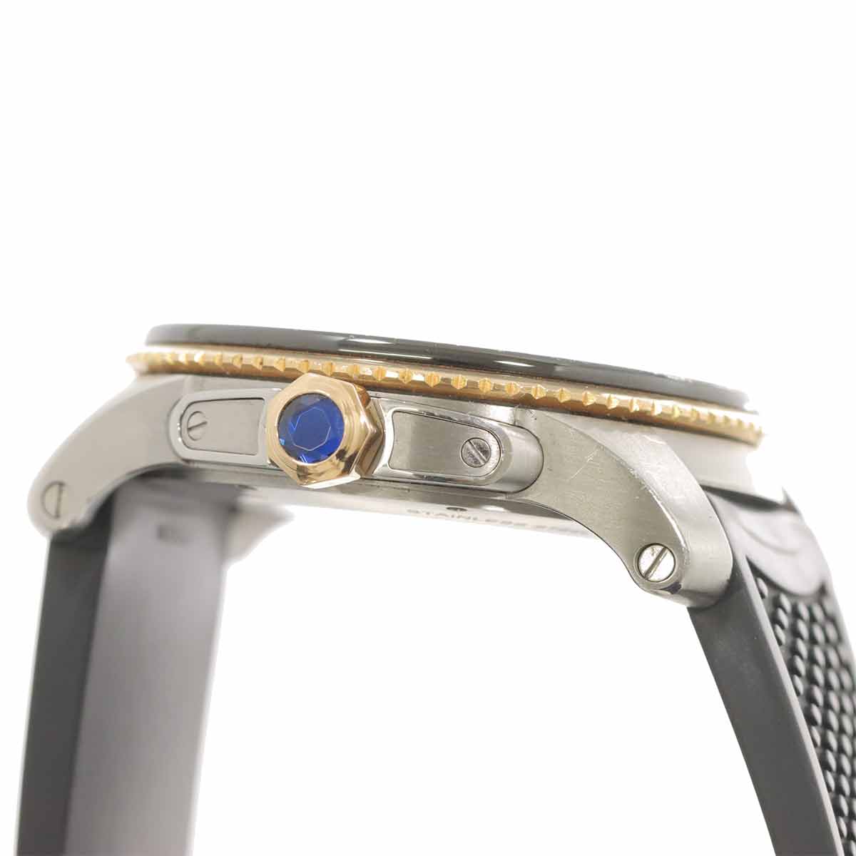 Caliber de cartier diver W7100055 Black Dial 750 PG Mens