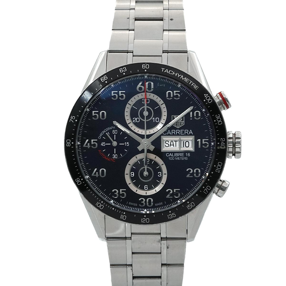 Carrera CV2A10 Chronograph Black Dial Date Mens