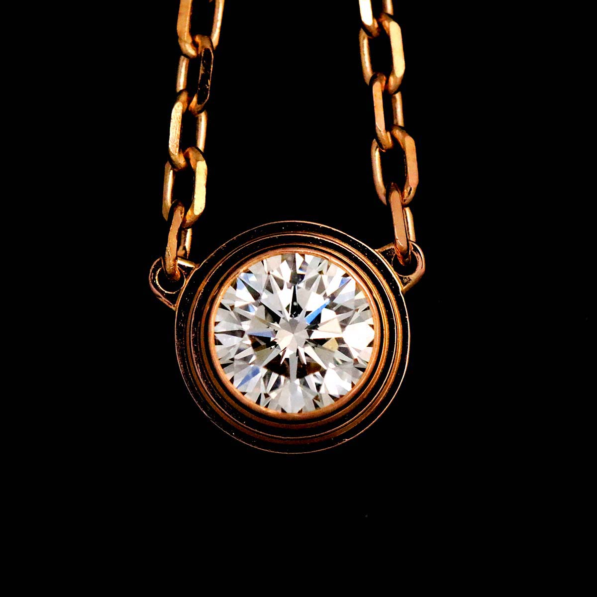 d'Amour Diamond Necklace LM 18K Pink Gold 750