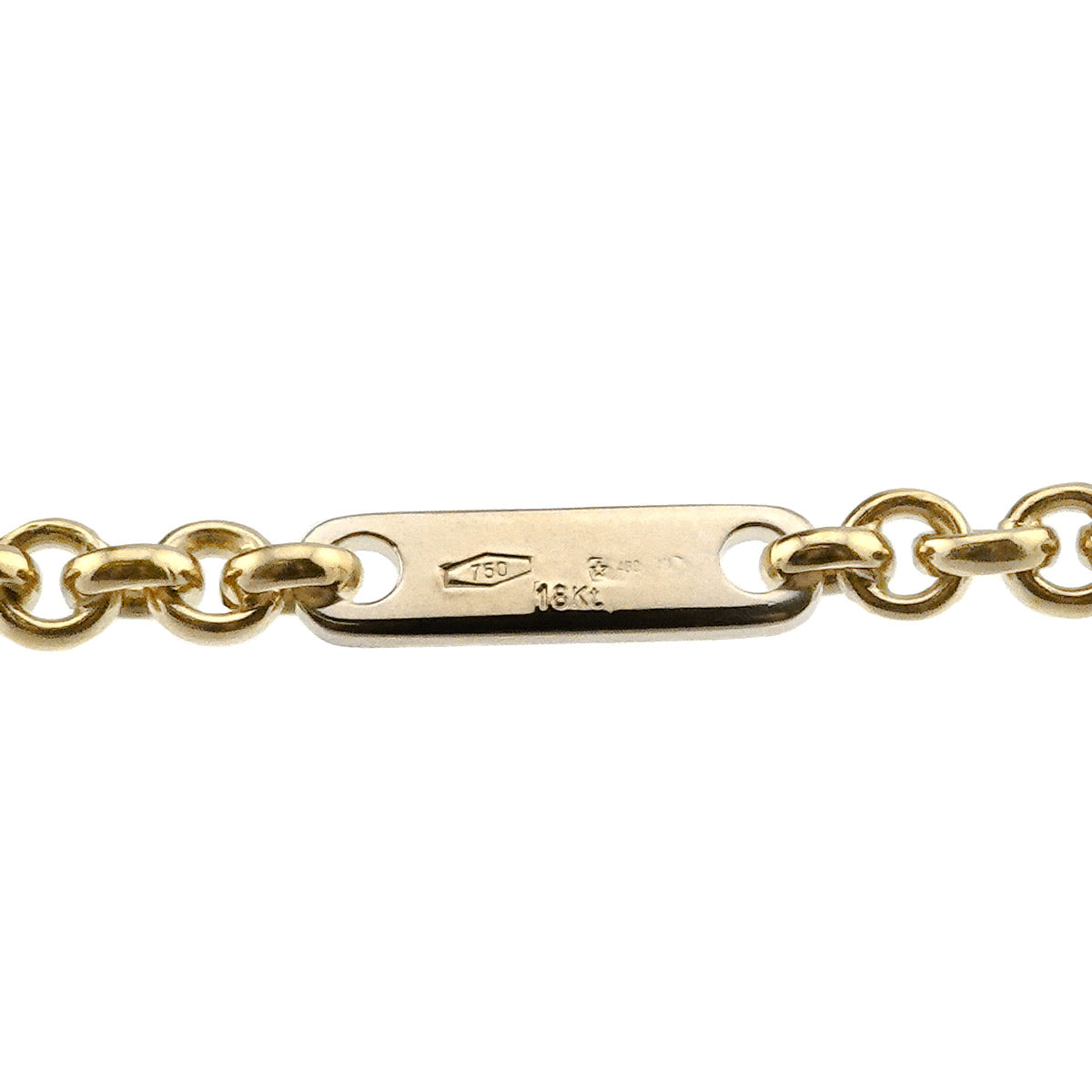 Diamond Necklace 18K YG WG 750