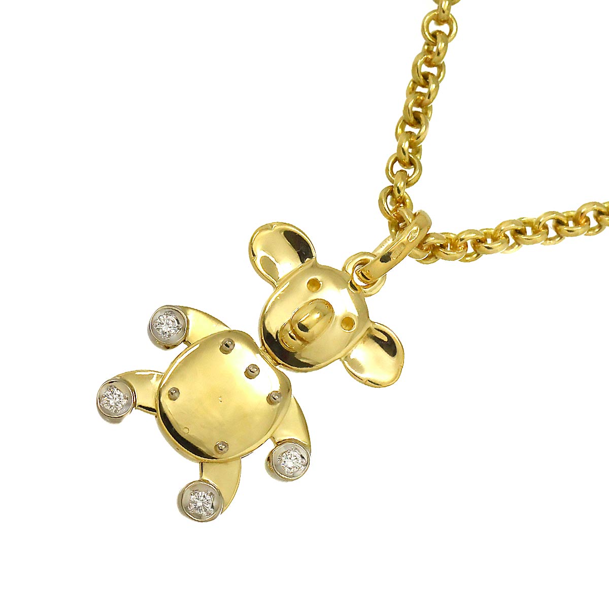 Diamond Necklace 18K YG WG 750