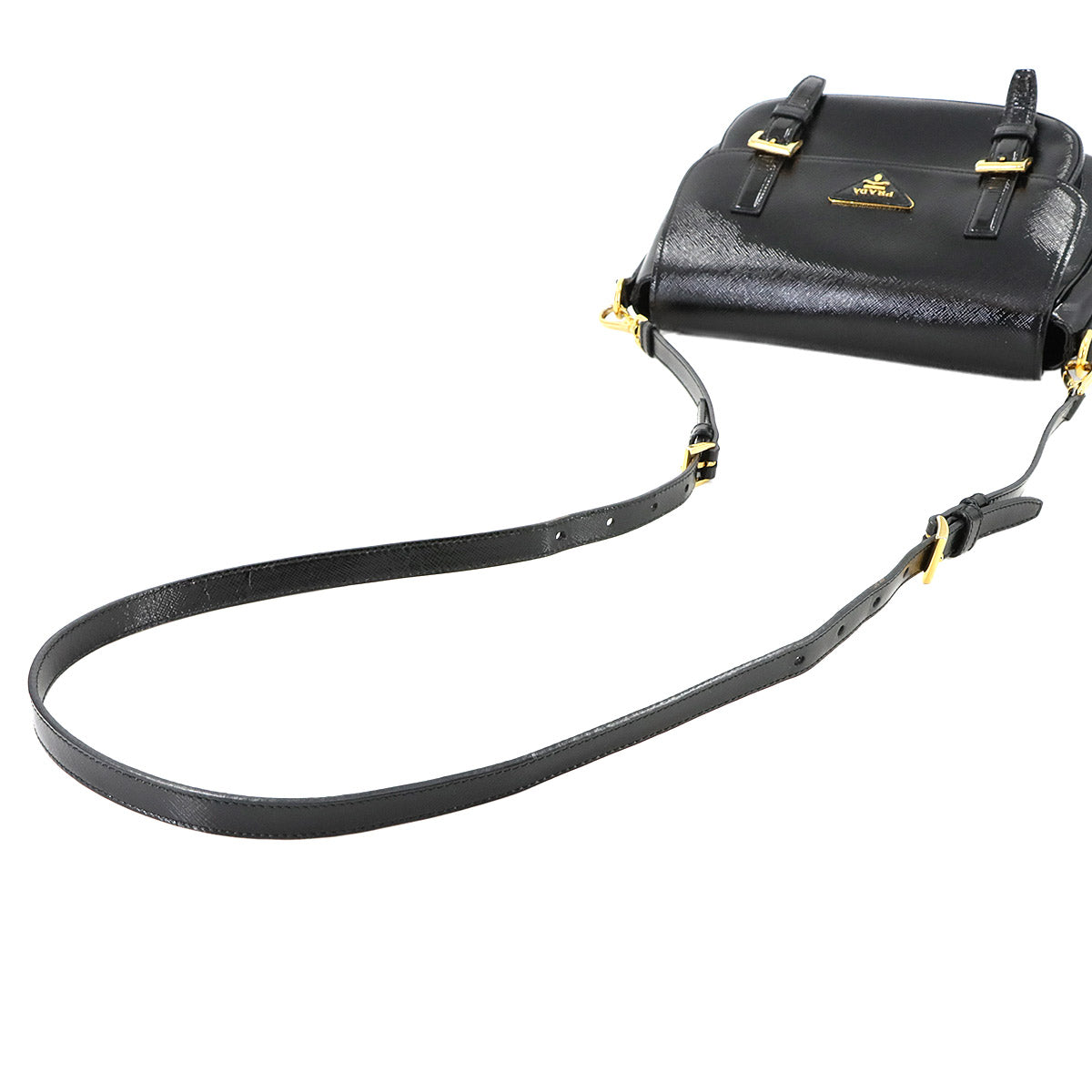 Shoulder Bag Patent Leather Black BT0904 Purse