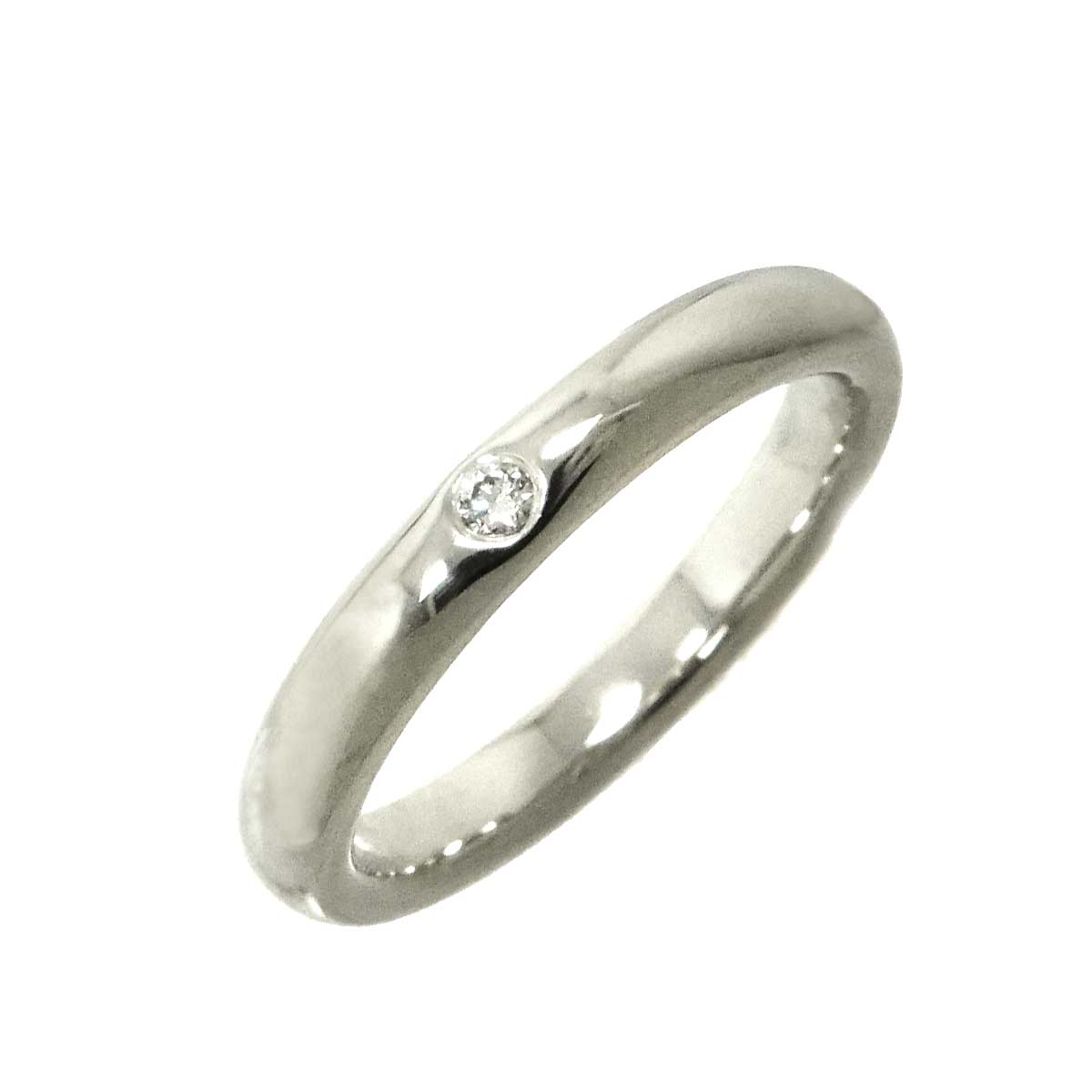 Stacking Band Ring Diamond 1P Platinum Size3.75-4(US)