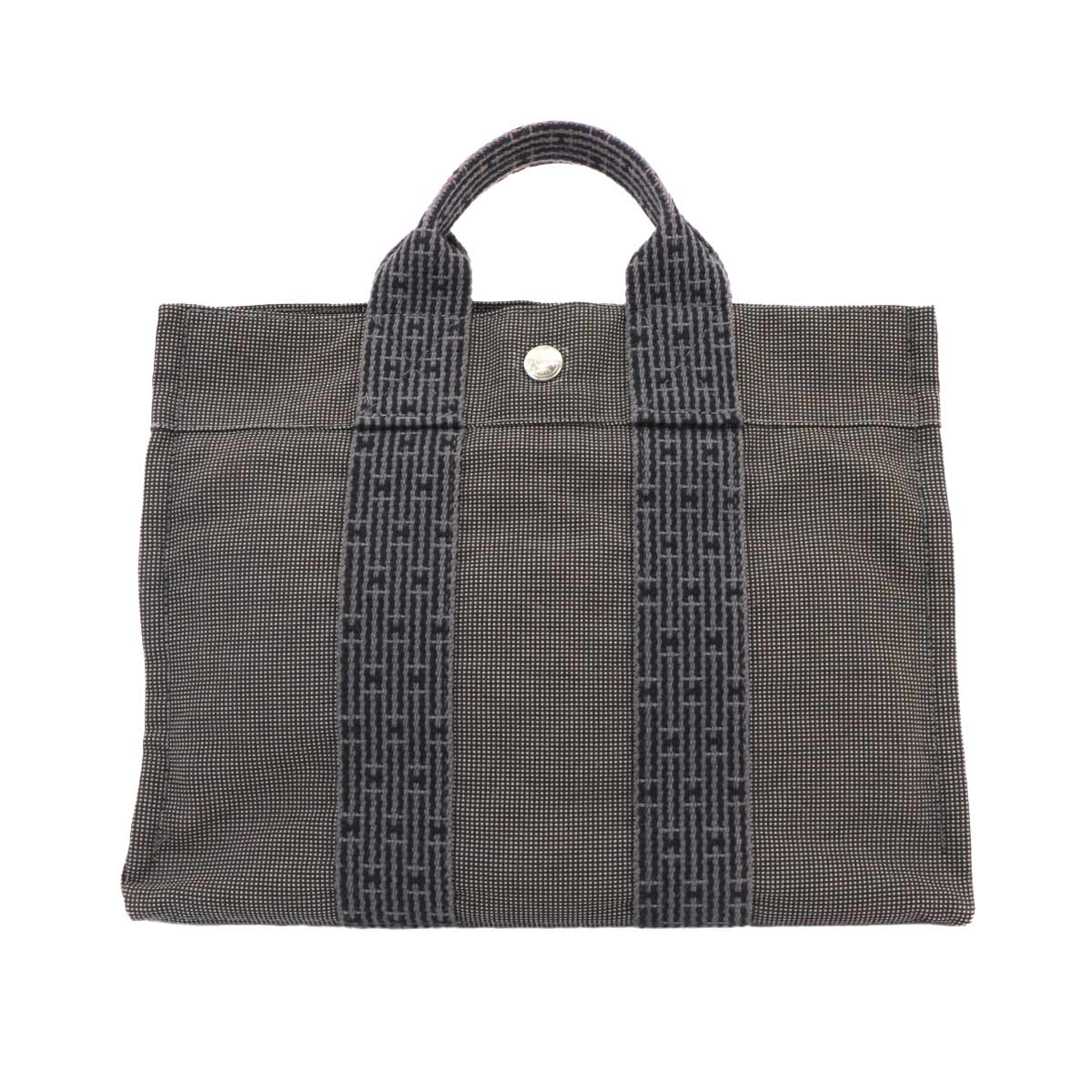 Herline Tote PM Bag Canvas Gray Unisex Purse