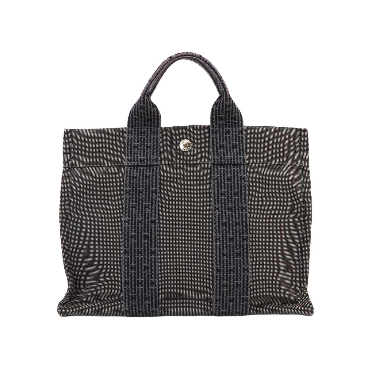 Herline Tote PM Bag Canvas Gray Unisex Purse