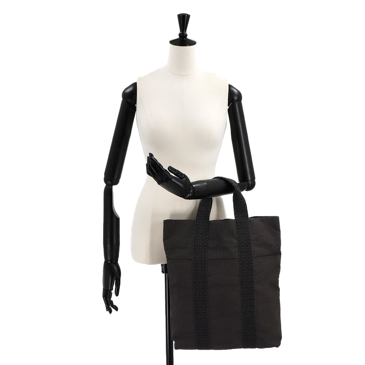 Herline Cabas Tote Bag Canvas Gray Purse