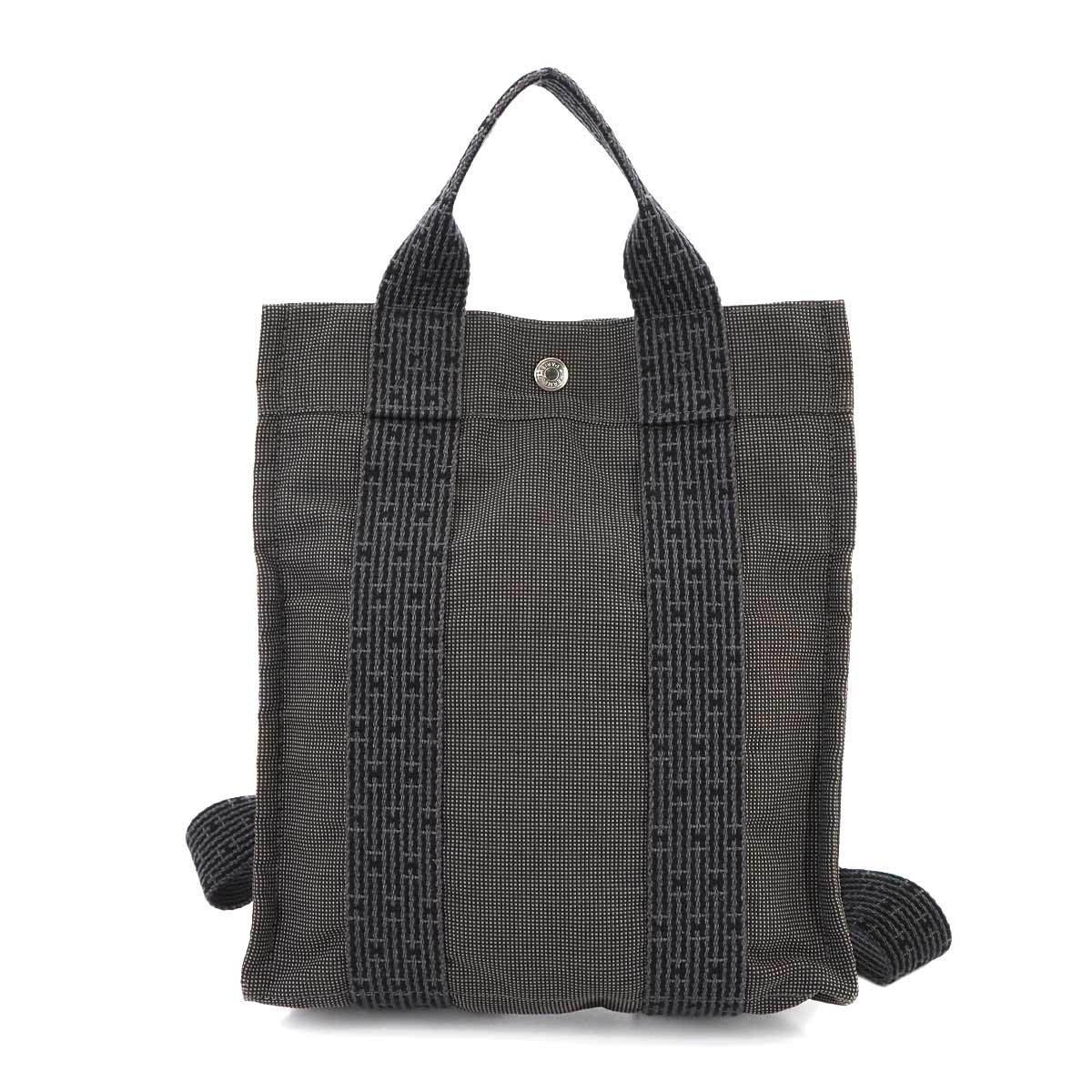Her Line Ad PM Backpack Canvas Gray Purse