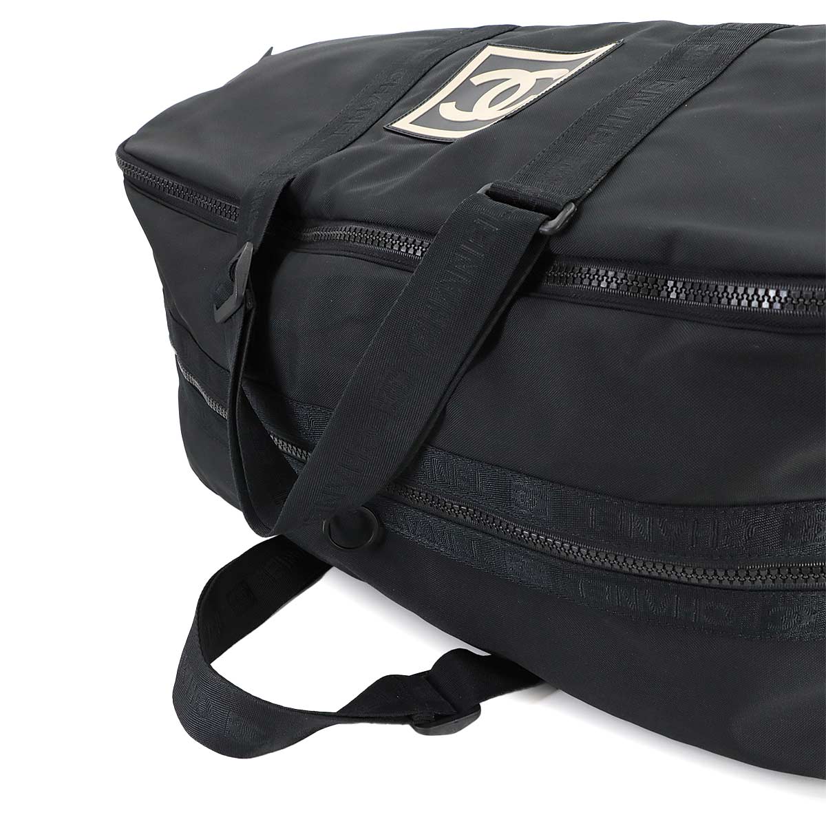 Sports Line Boston Bag Nylon Black A19977 Vintage Purse