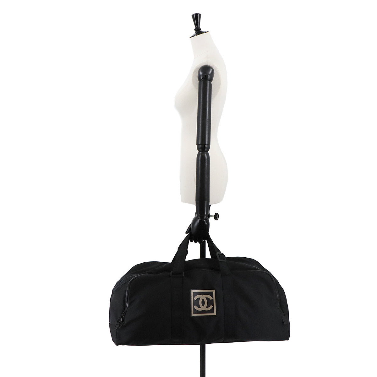 Sports Line Boston Bag Nylon Black A19977 Vintage Purse