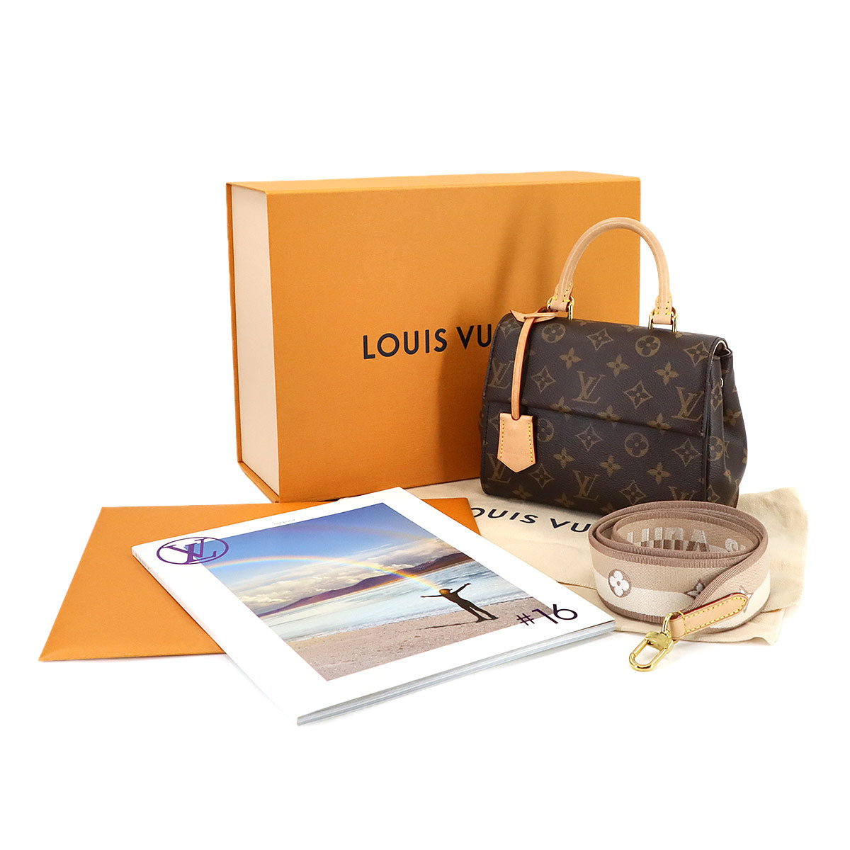 Monogram Cluny MINI 2way Hand Shoulder Bag Brown M46055