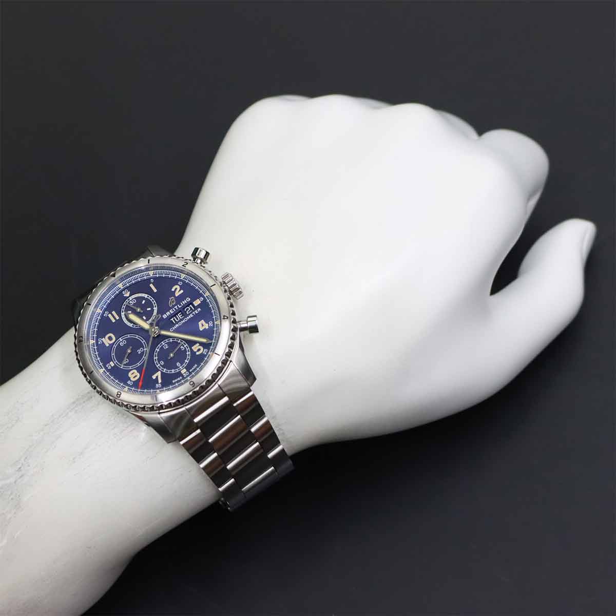 Aviator 8 A13316 Automatic Blue Dial Mens Watch