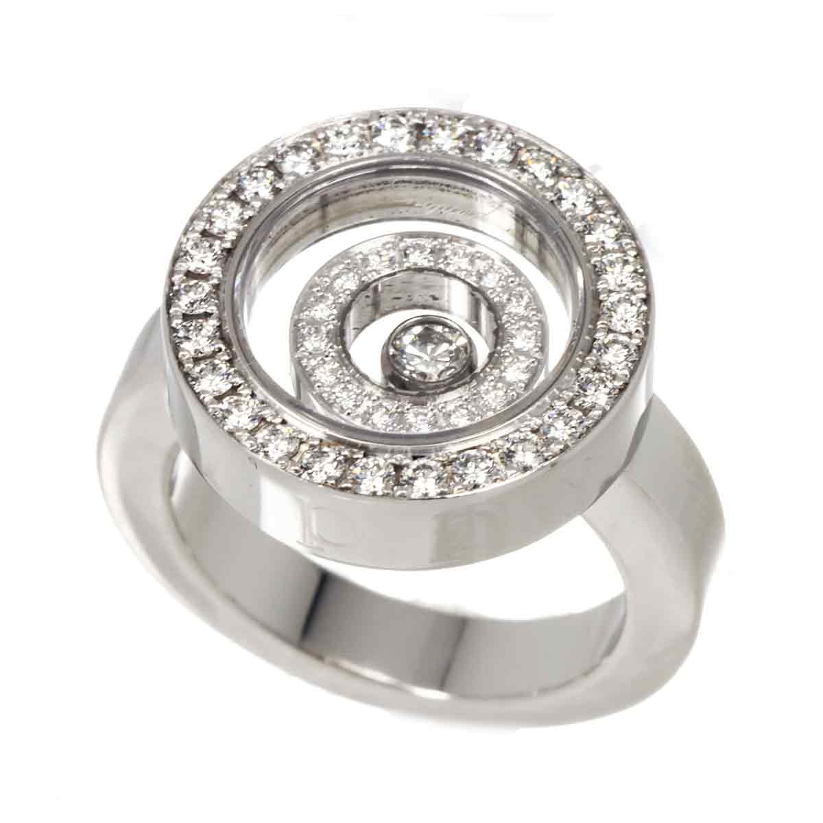 Happy Spirit Diamond Ring 18K WG 750 Size6(US)