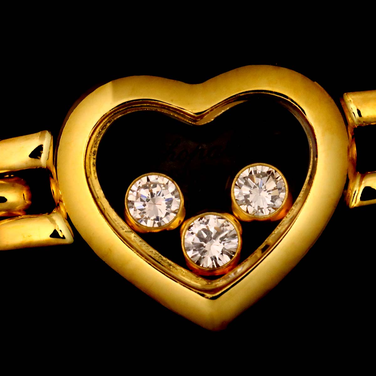 Happy Diamond Bracelet 18K YG Yellow Gold 750