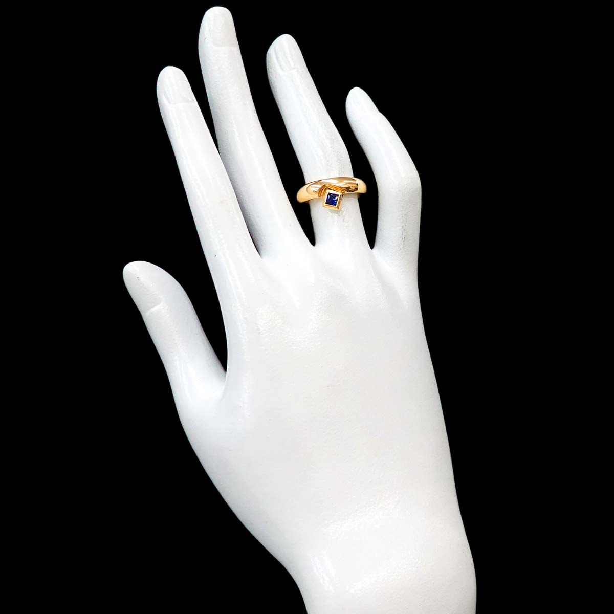 Sapphire Ring 18K YG 750 Size5.25(US)