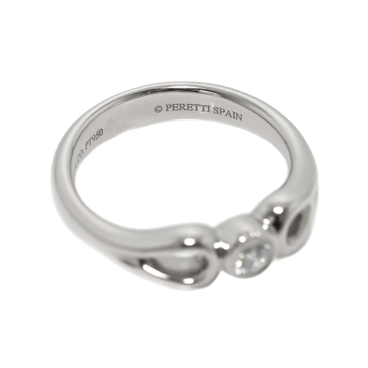 Teardrop Diamond Ring Platinum size6-6.25(US)