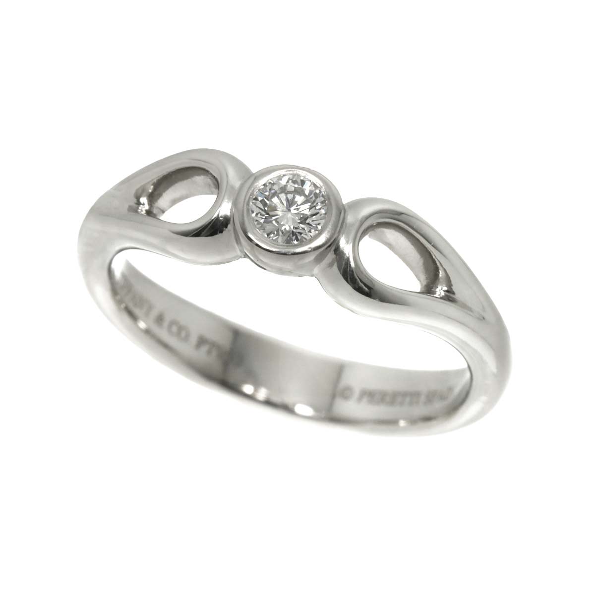 Teardrop Diamond Ring Platinum size6-6.25(US)