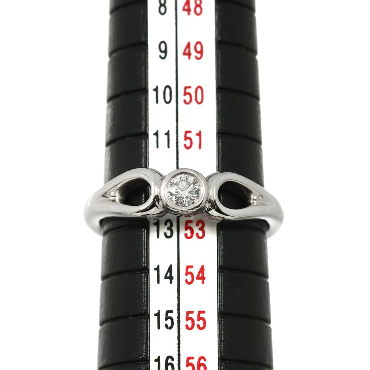 Teardrop Diamond Ring Platinum size6-6.25(US)