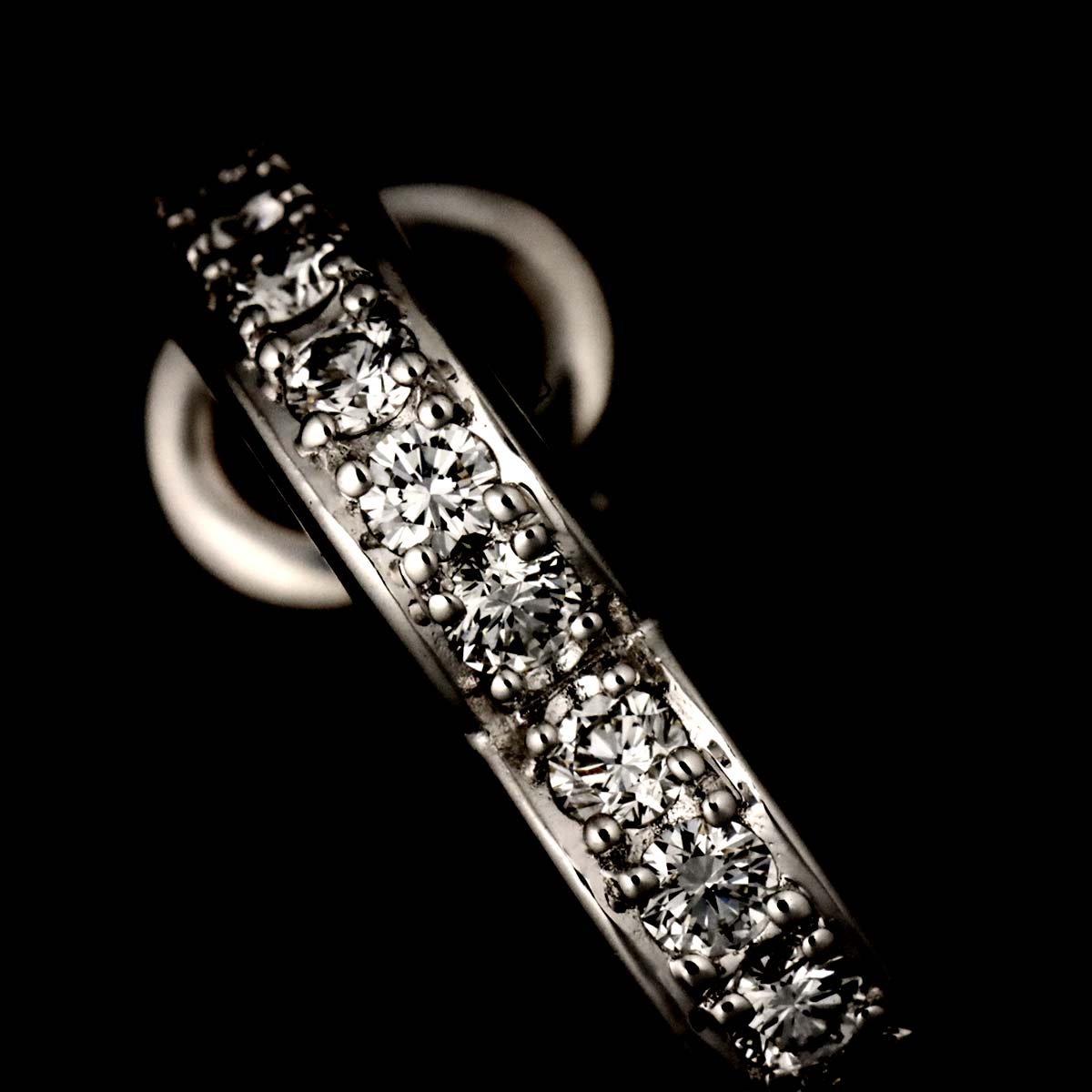 Diamond 0.19ct/0.19ct Earrings Pierced 18K WG 750