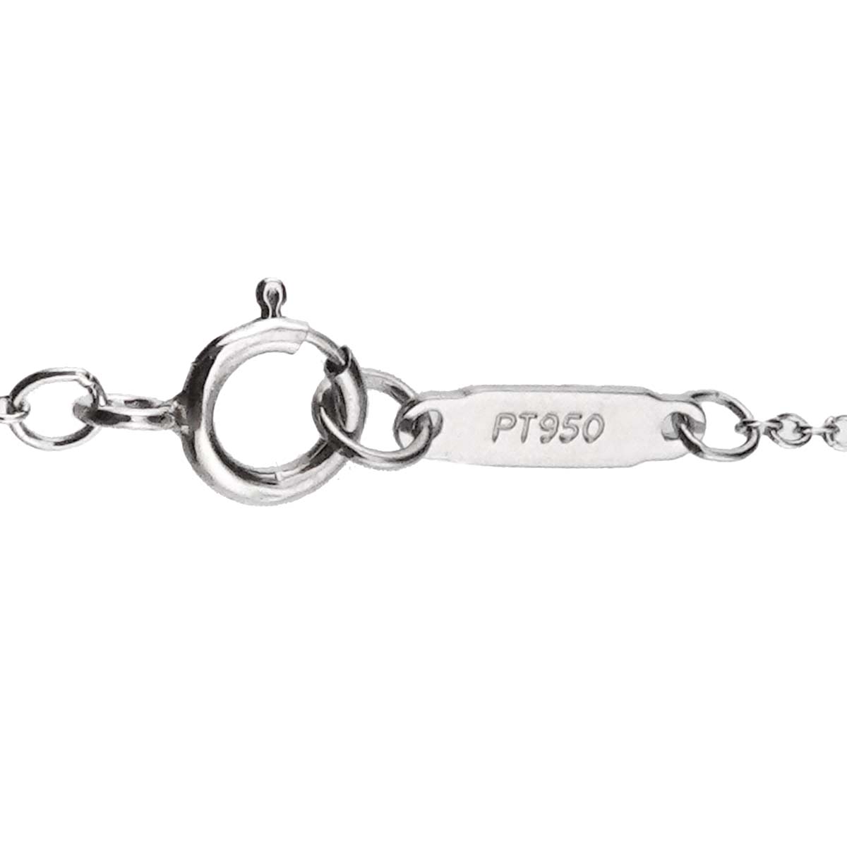 Sentimental Heart Sapphire Diamond Necklace Platinum