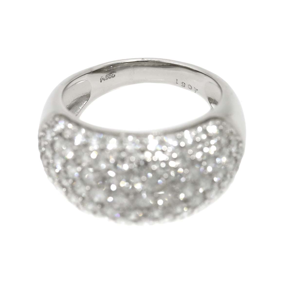 Diamond 4.051ct Ring Pt Platinum size6.75-7.25(US)
