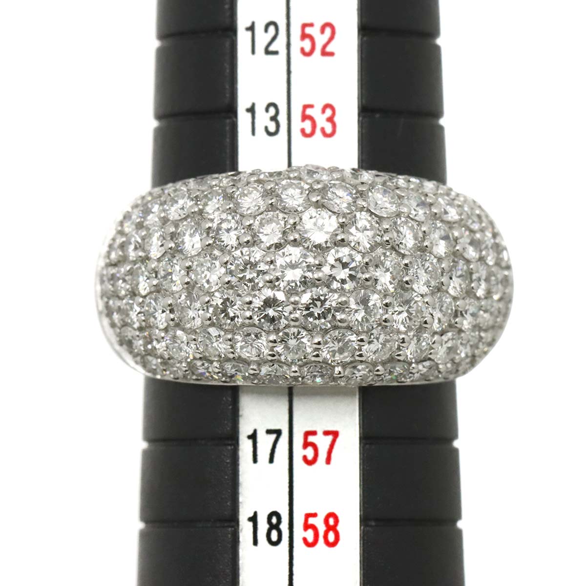 Diamond 4.051ct Ring Pt Platinum size6.75-7.25(US)