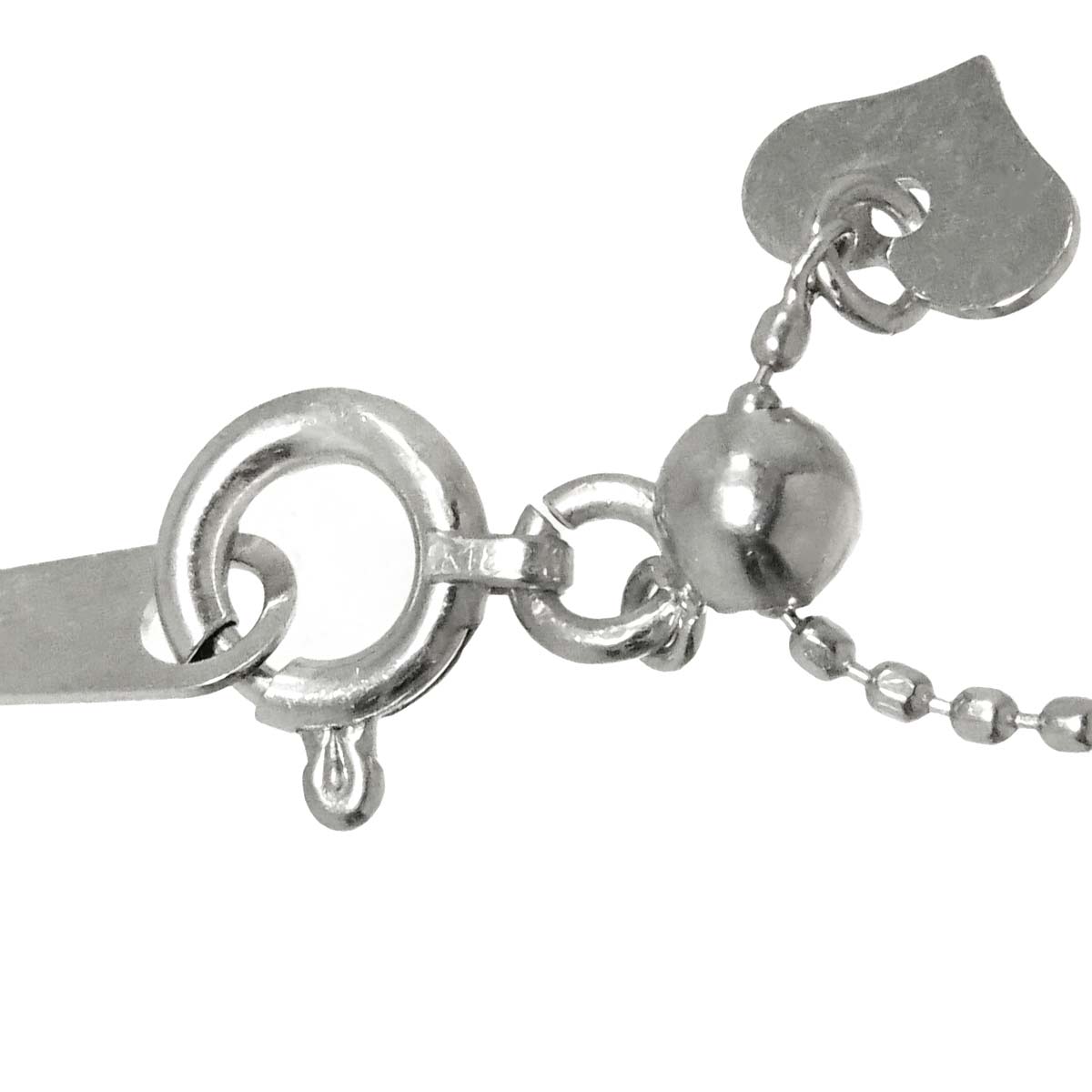 Ruby 0.41ct Diamond 0.72ct Necklace 18K 18K White Gold 750