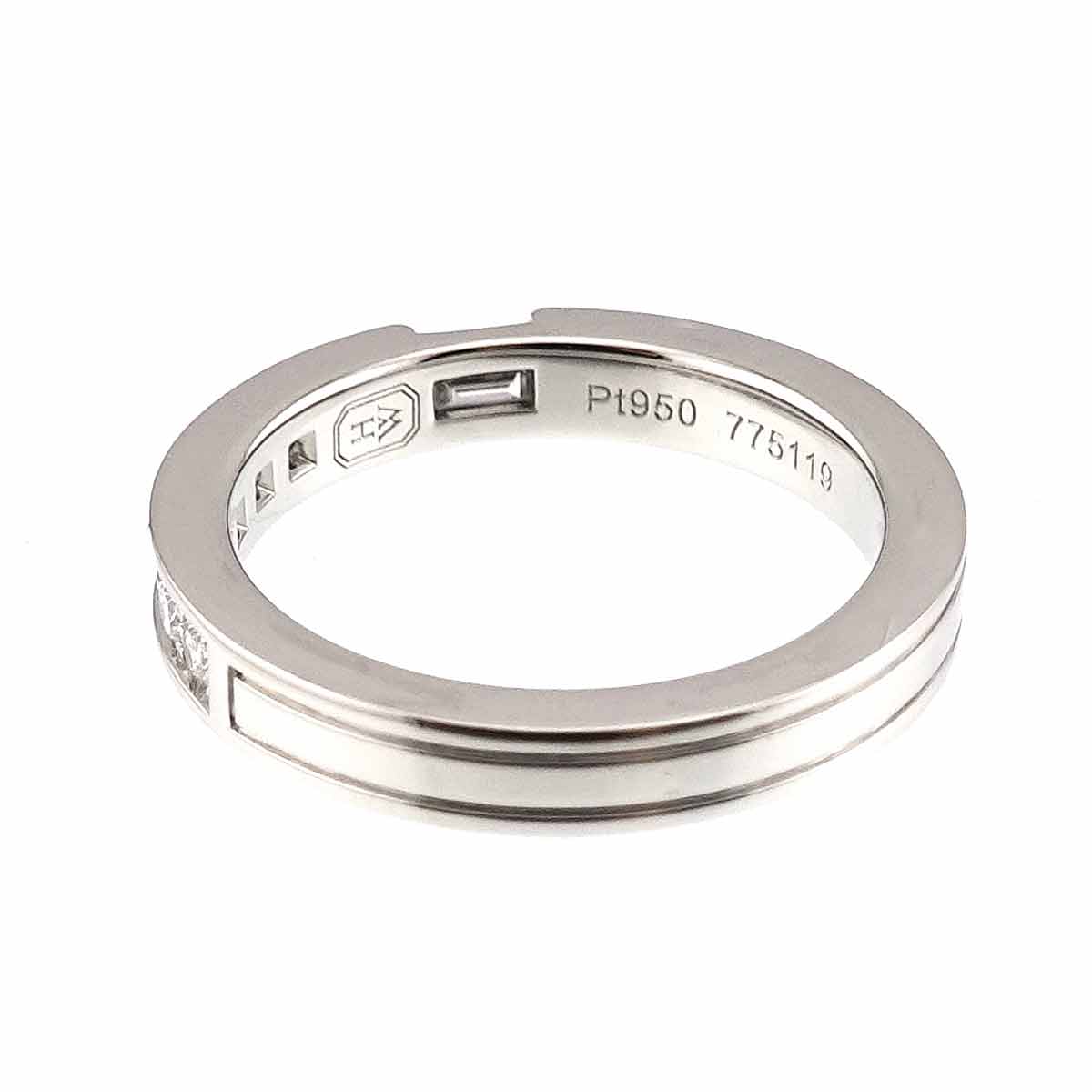 Traffic Diamond Ring Pt Platinum size3.25-3.75(US)