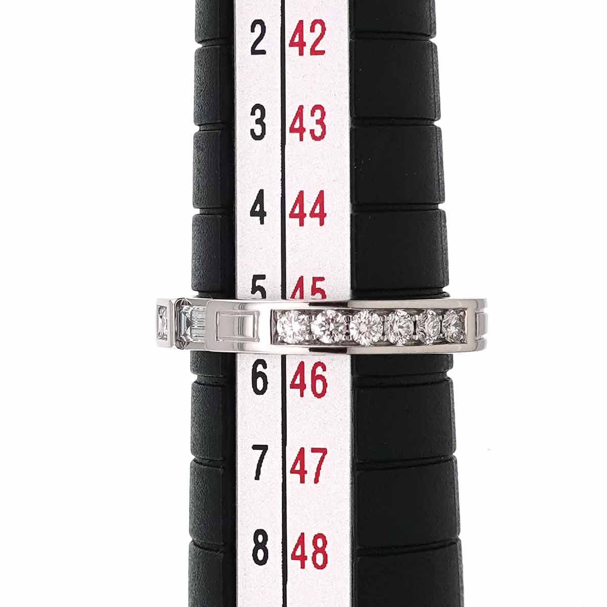 Traffic Diamond Ring Pt Platinum size3.25-3.75(US)