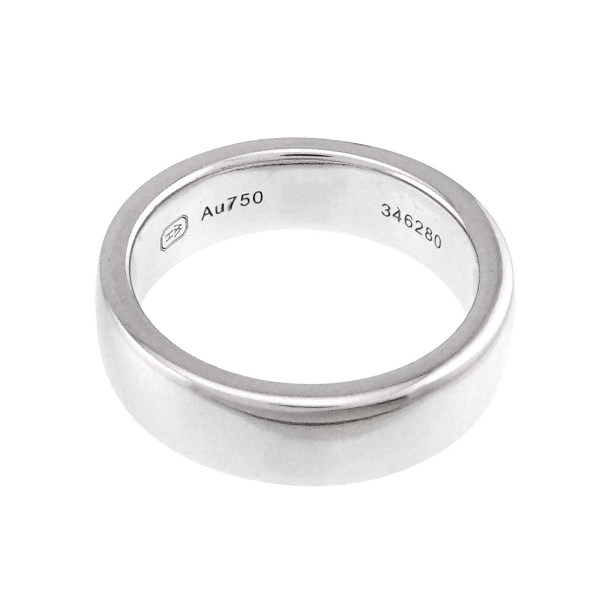 Signature Diamond Ring 18K WG 750 size4.5US)