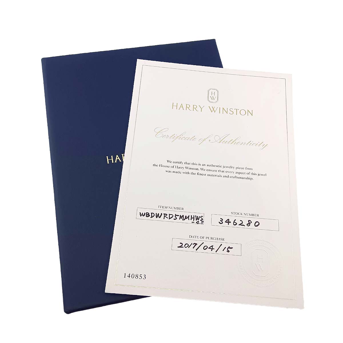 Signature Diamond Ring 18K WG 750 size4.5US)