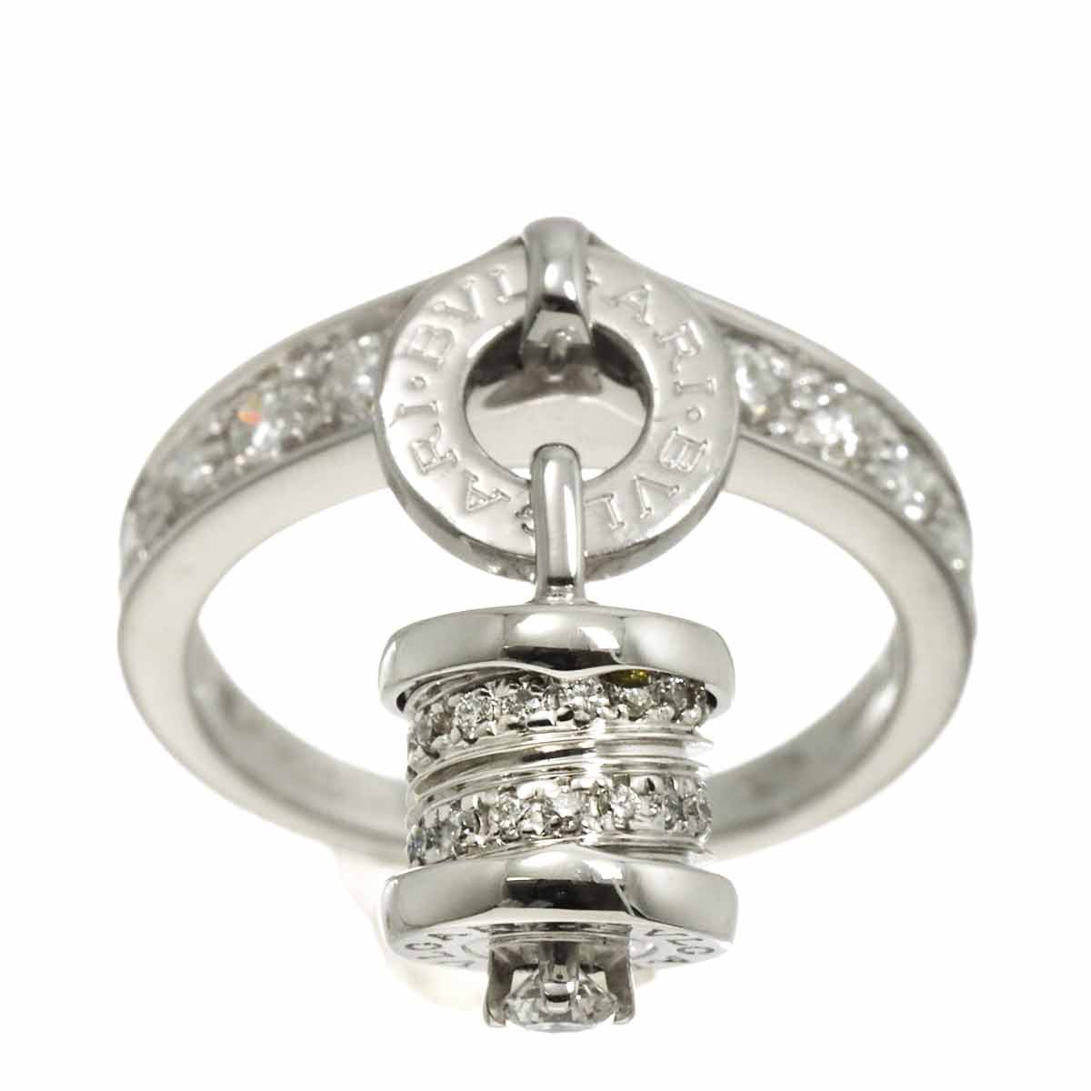 B-ZERO1 Element Diamond Ring 18K WG 750 size5.75-6(US)