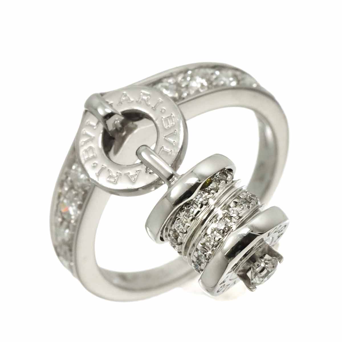 B-ZERO1 Element Diamond Ring 18K WG 750 size5.75-6(US)