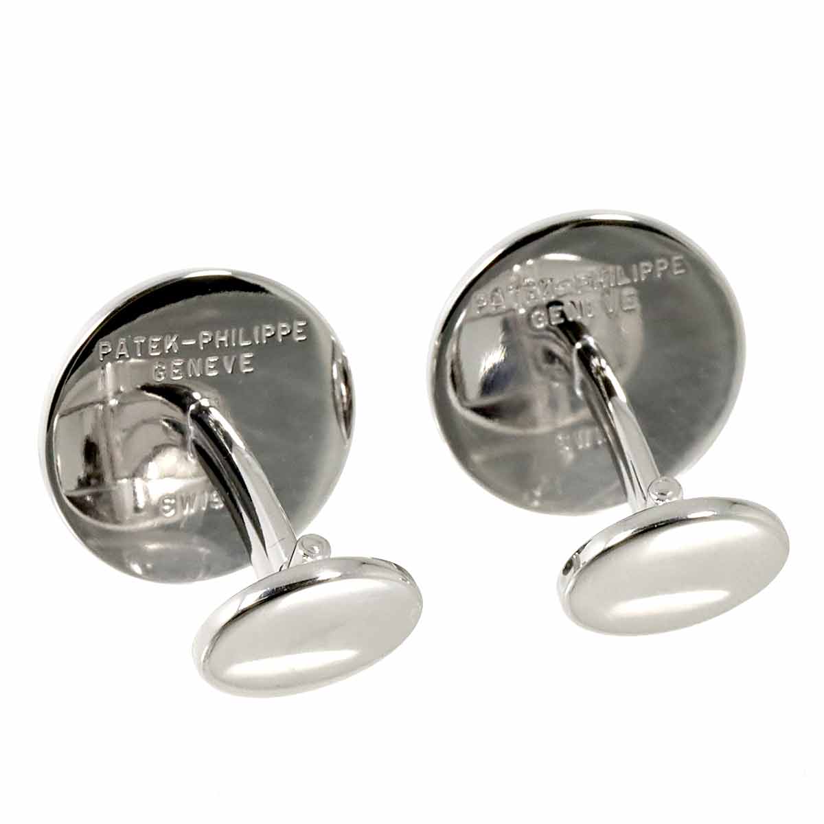 Cufflinks Onyx 18K White Gold 750