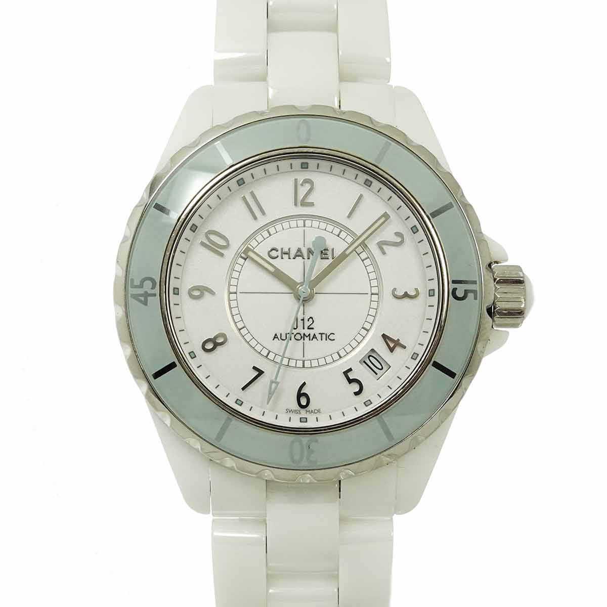 J12 Soft Mint H4465 Ceramic Automatic White Dial Mens