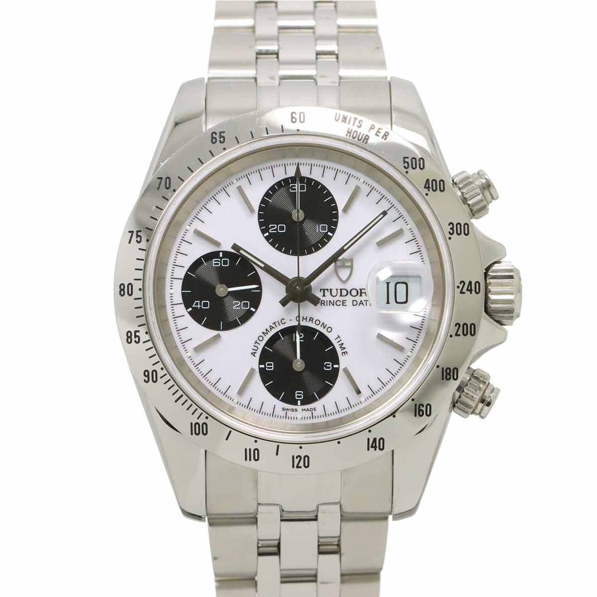 Chrono Time Tiger 79280P Date Automatic White Dial Men's Watch