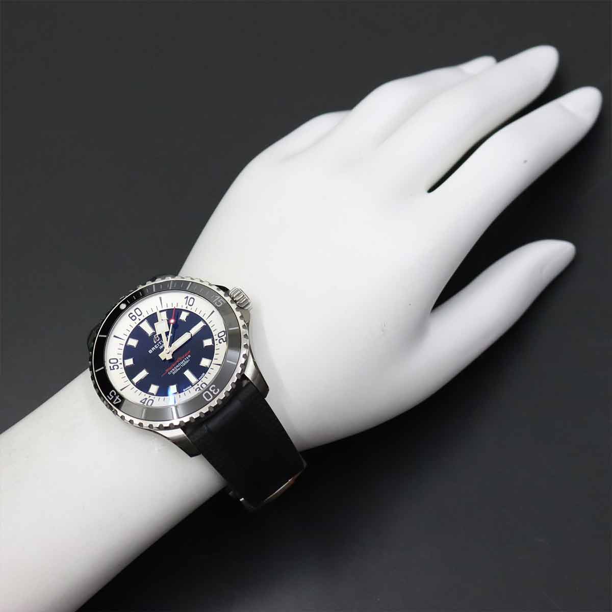 Super Ocean A17376 Automatic Black Dial Mens Watch
