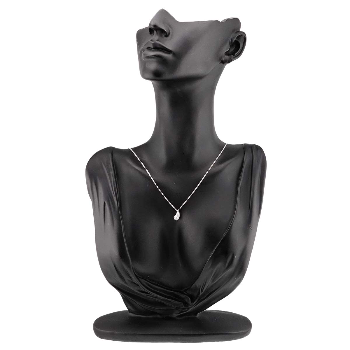 Diamond Necklace 18K WG White Gold 750