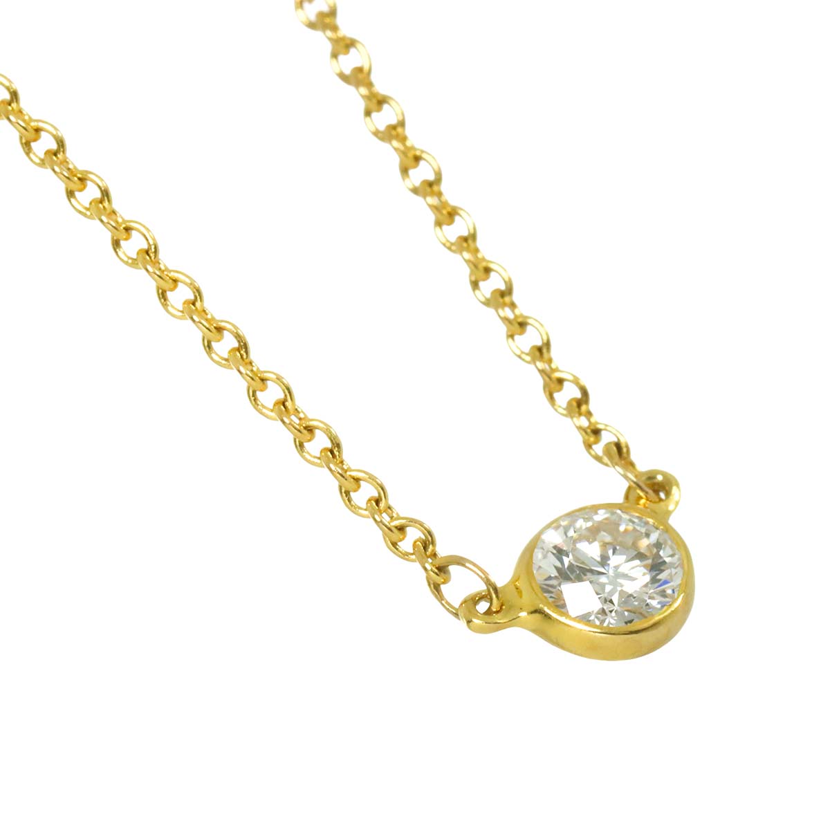By The Yard Diamond 1P Necklace 18K Yellow Gold 750