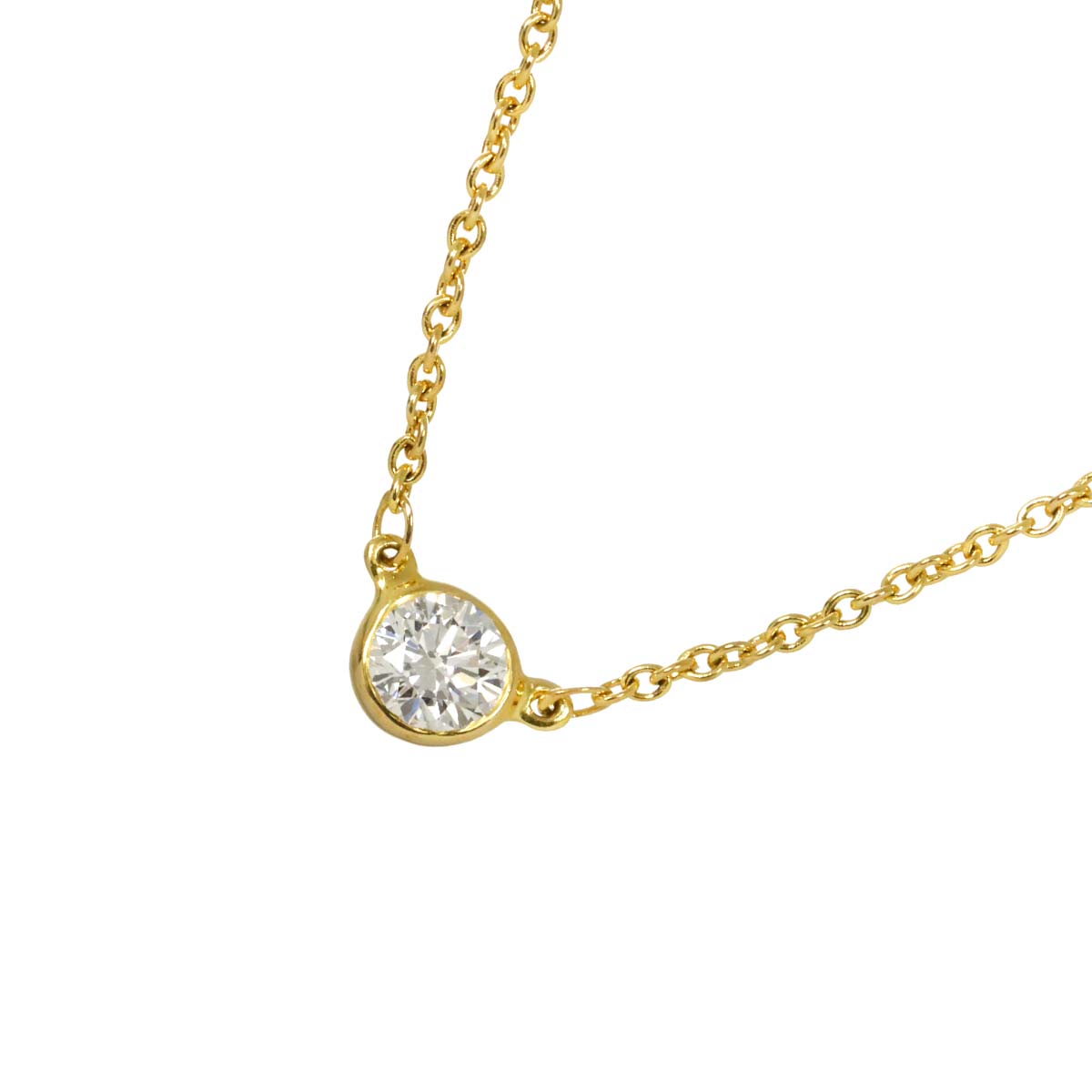 By The Yard Diamond 1P Necklace 18K Yellow Gold 750