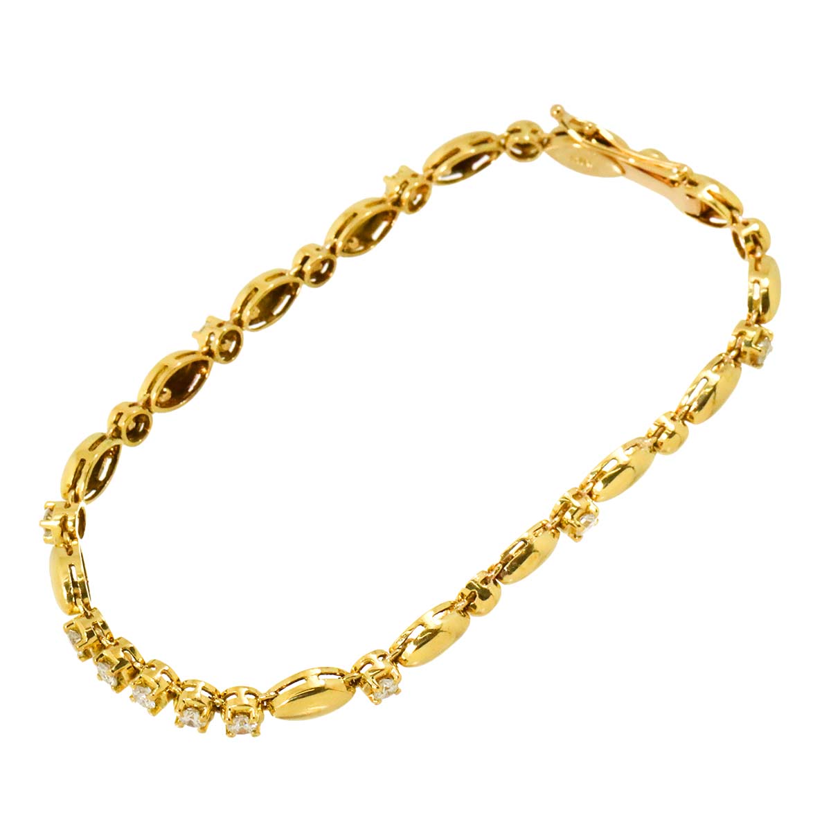Diamond 0.70ct Bracelet 18K YG 750