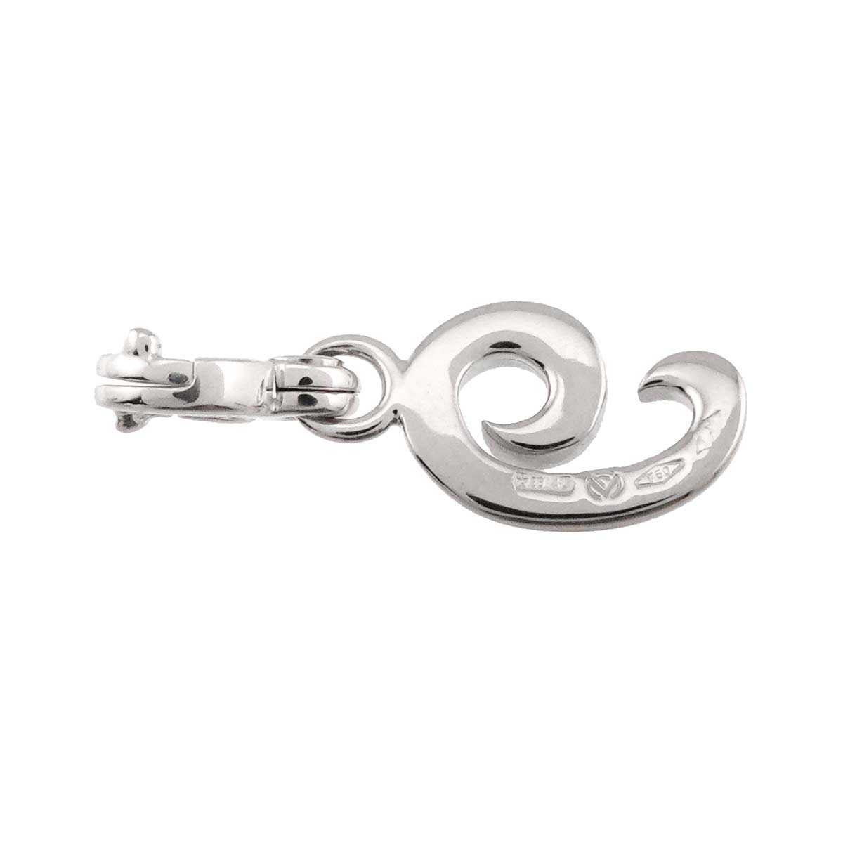 TALISMAN Number 9  Pendant Top Charm 18K WG 750 90295603