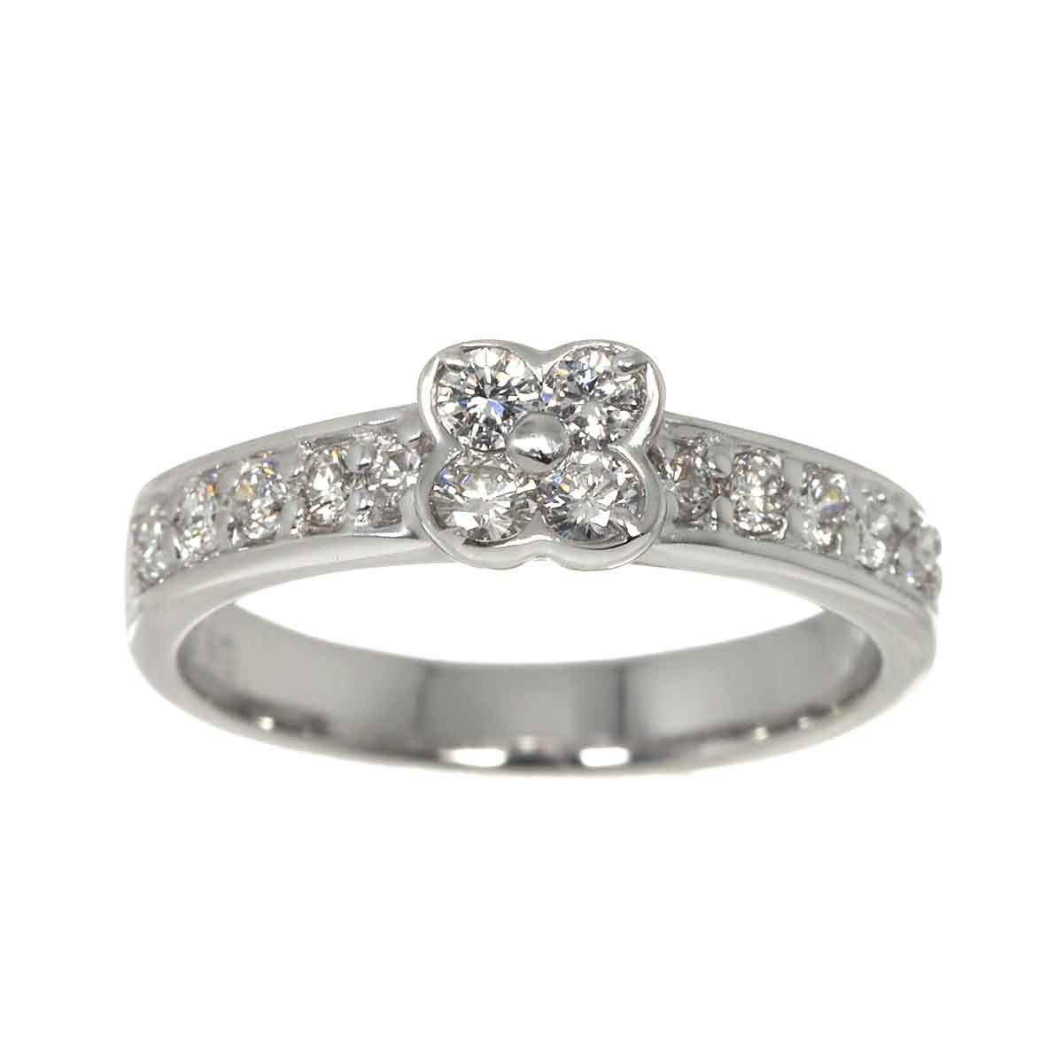 Diamond 0.40ct Ring 18K WG 750 Size5.25(US)