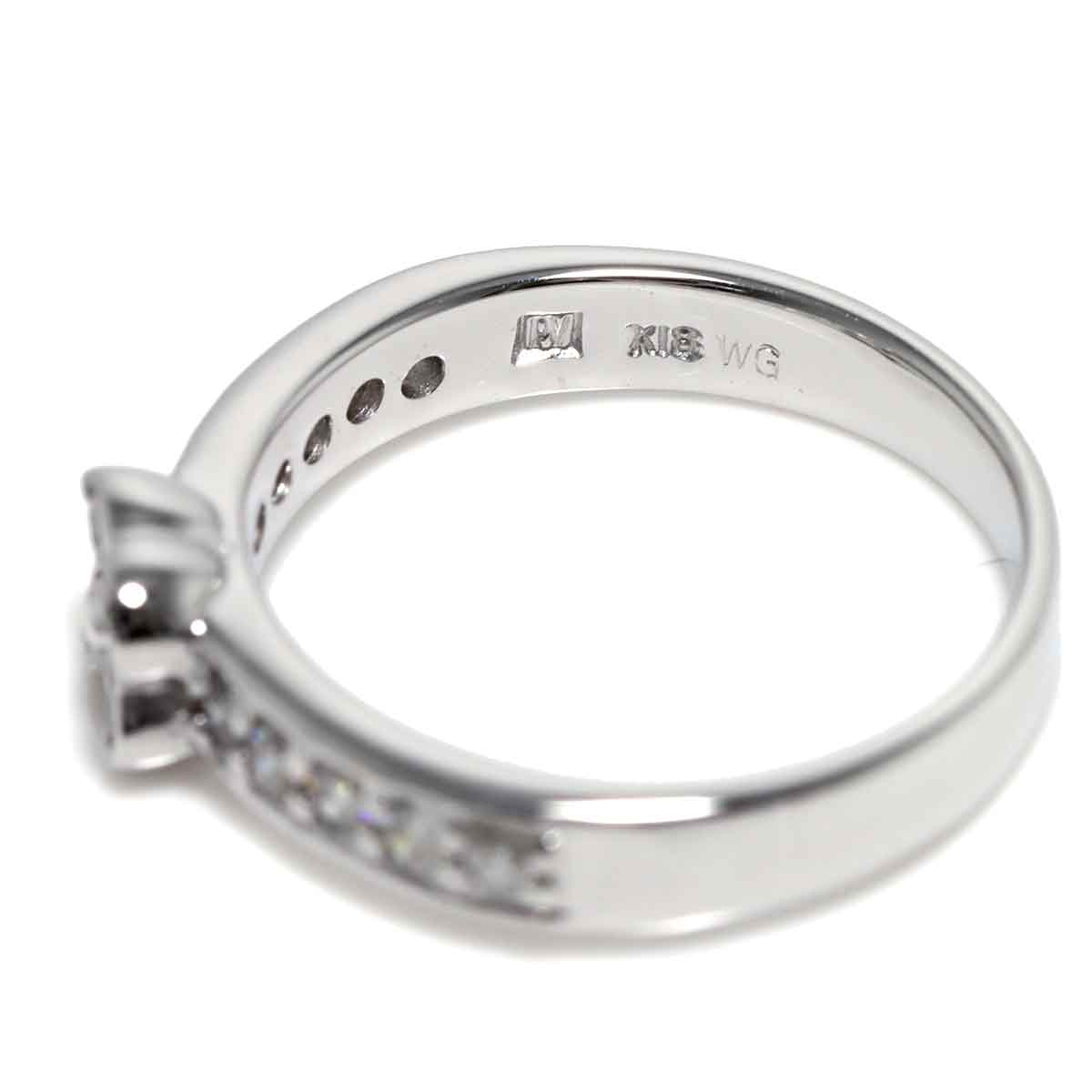 Diamond 0.40ct Ring 18K WG 750 Size5.25(US)