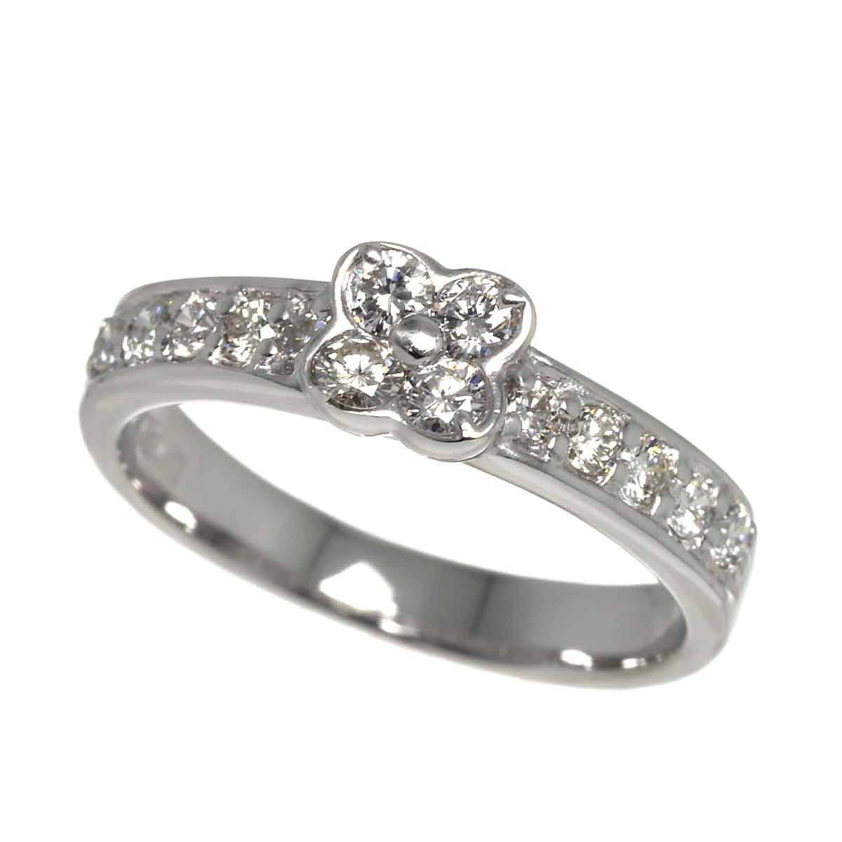 Diamond 0.40ct Ring 18K WG 750 Size5.25(US)