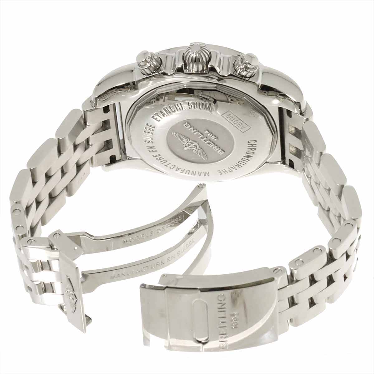 Chronomat 44 AB0110 Chronograph Date White Shell Dial Mens