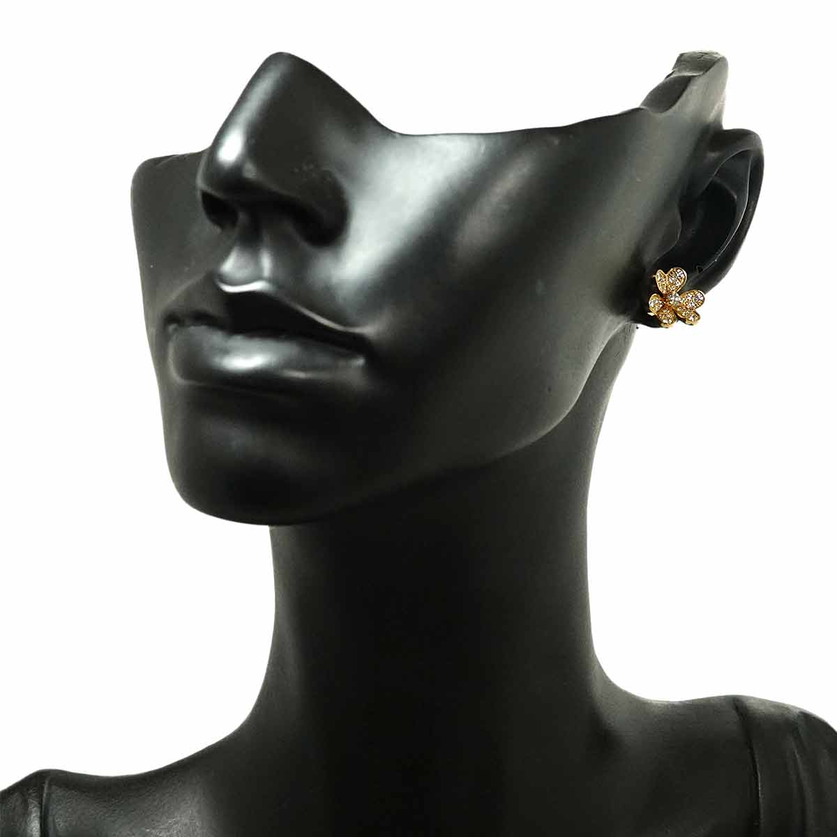 FRIVOLE Diamond Mini Earrings Pierced 18K YG 750
