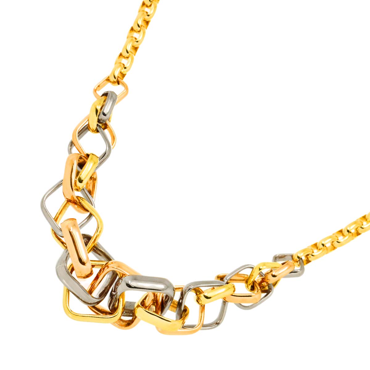 Trinity Necklace 18K YG WG PG 750