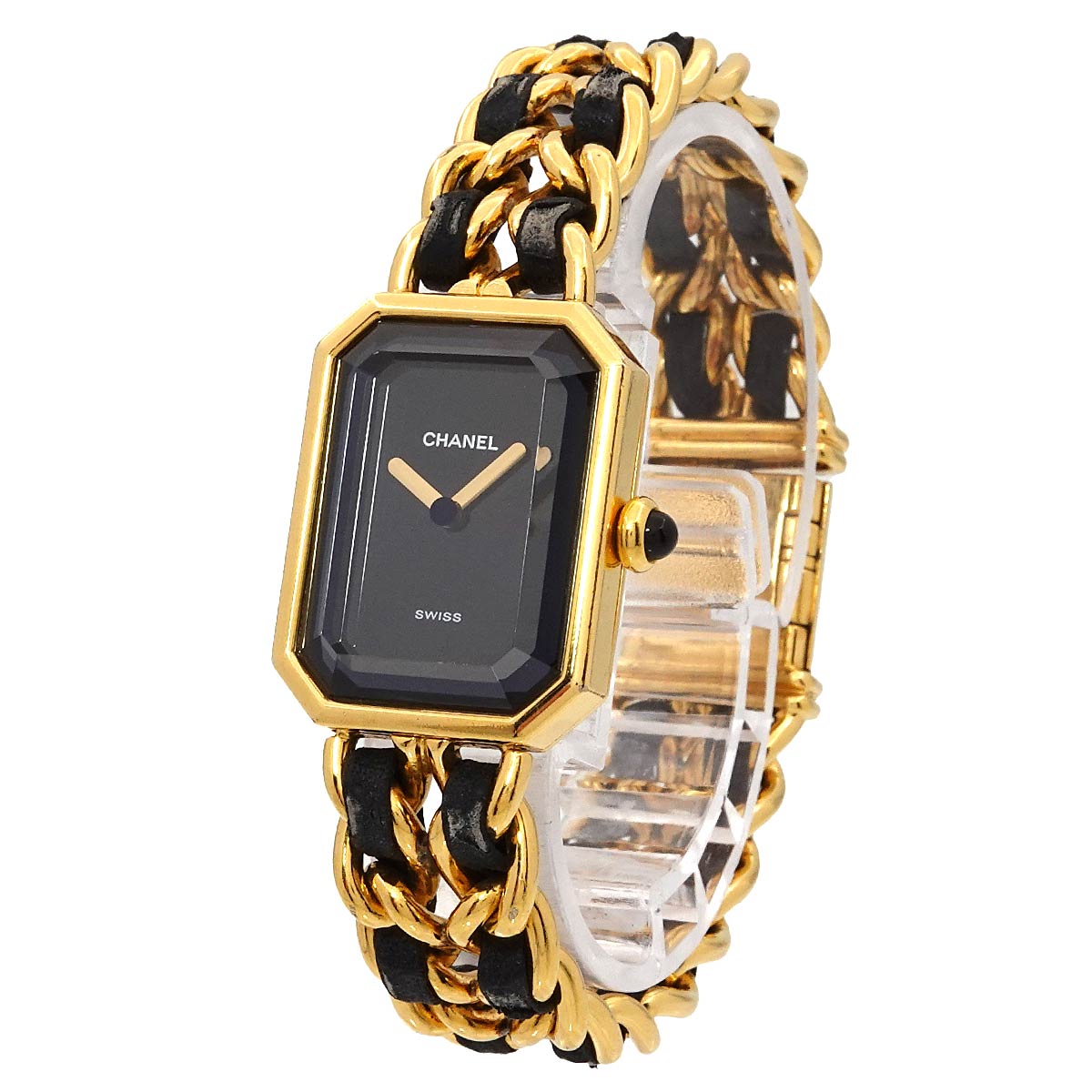 Premiere Size M H0001 Vintage Quartz Black Dial Ladies Watch