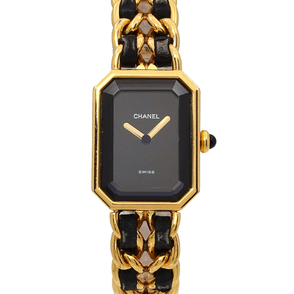 Premiere Size M H0001 Vintage Quartz Black Dial Ladies Watch