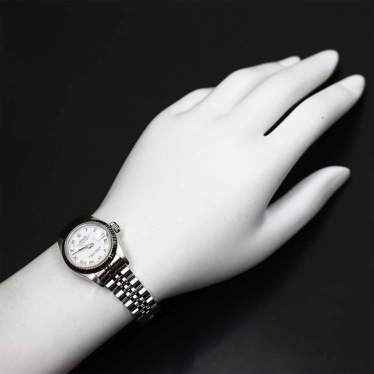 Datejust 79174 Serial F 750 WG White Dial Ladies Watch